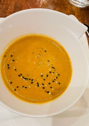 Süßkartoffel-Kokos-Suppe Rezepthauptbild