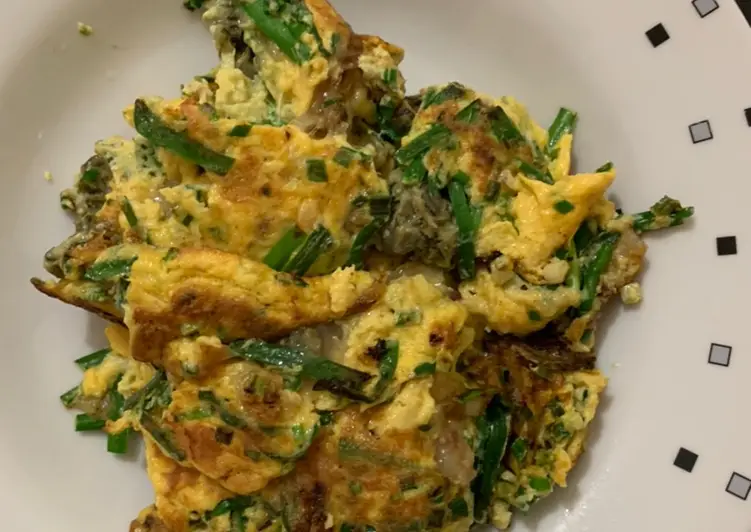 Masakan Populer Tiram goreng telur/orh jian/oyster omelette Ala Restoran
