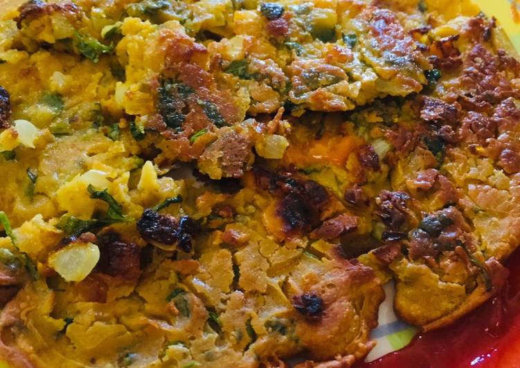 Mix veg gram flour pan cake(Besan chilla) Omelette without eggs