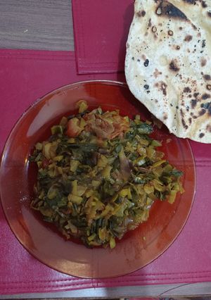 Una foto de Curry de cebolla de verdeo