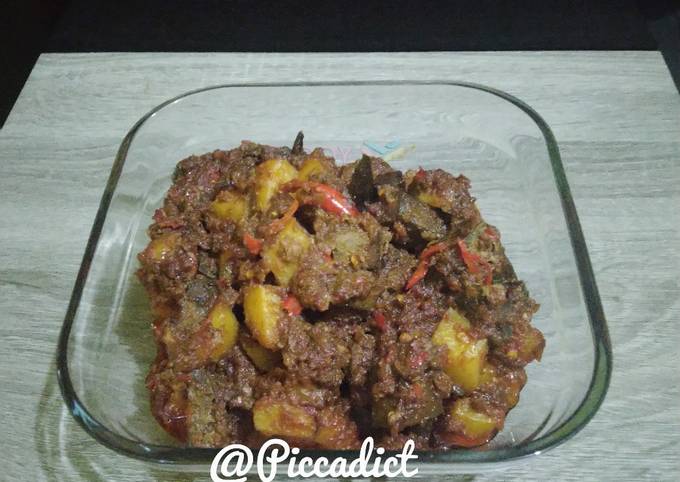 Cara Bikin Kentang Sambal Goreng Ati Sapi Rumahan