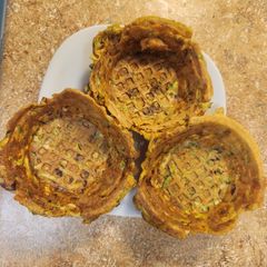 A picture of Shredded Veggie Waffles.