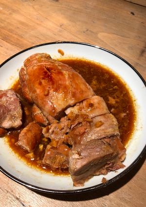 Une photo de Filet mignon de porc caramélisé sauce soja