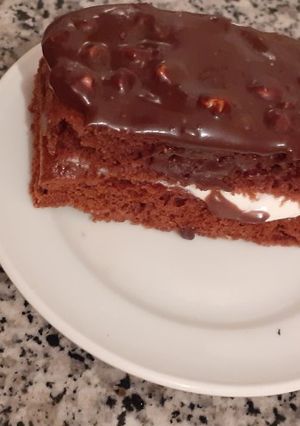 صورة لوصفة كيكة اسنيكرز