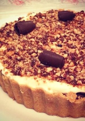 A picture of Lemon Chocolate Mousse Tart.