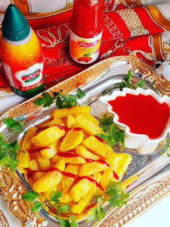 عکسی از دستور رست سیب زمینی یا سیب زمینی تنوری potato kebabs