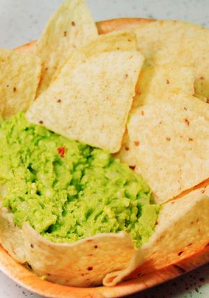 Una foto de Guacamole picante