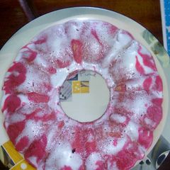 A picture of Strawberry cinnamon cake.