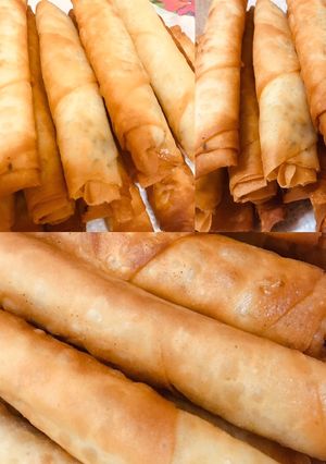 صورة لوصفة رولات السمبوسة بالجبنة