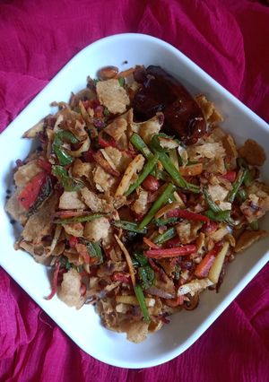 বাসি রুটির উপমা(basi rotir upma recipe in Bengali) রেসিপির প্রধান ছবি