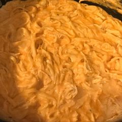 A picture of Slow Cooker Cheesy Buffalo Chicken Pasta.