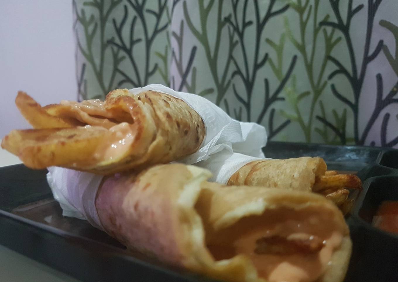 Potato french fries roll Potato french fry roll at home