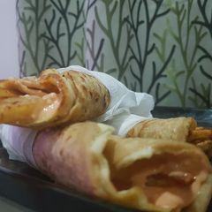 A picture of Potato french fries roll Potato french fry roll at home.