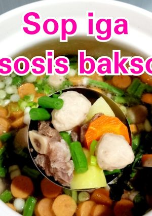 Foto resep Sop Iga Sosis Bakso