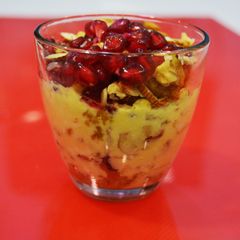 Boondi ladoo parfait A picture of Boondi ladoo parfait.