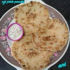 A picture of Suji potato pancakes.