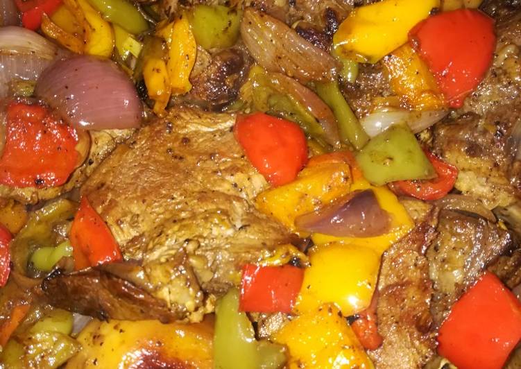 ستيك وخضار مشوي 🥕🌶️🥕🌶️🍽️🍖🍖🍴🍴