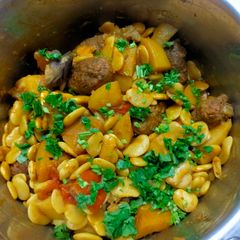 A picture of Broad Beans Subzi.