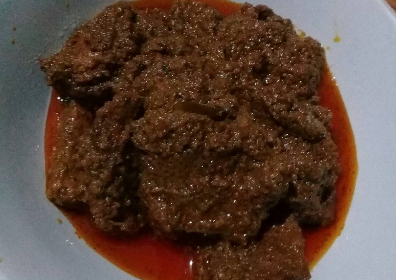 Rendang daging praktis