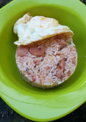Foto resep Nasgornetsis (nasgor kornet sosis)