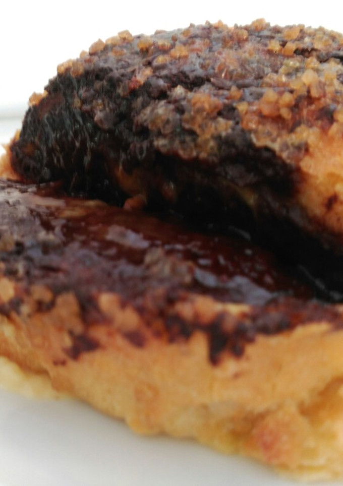 Una foto de Pan de ayer con chocolate para merendar