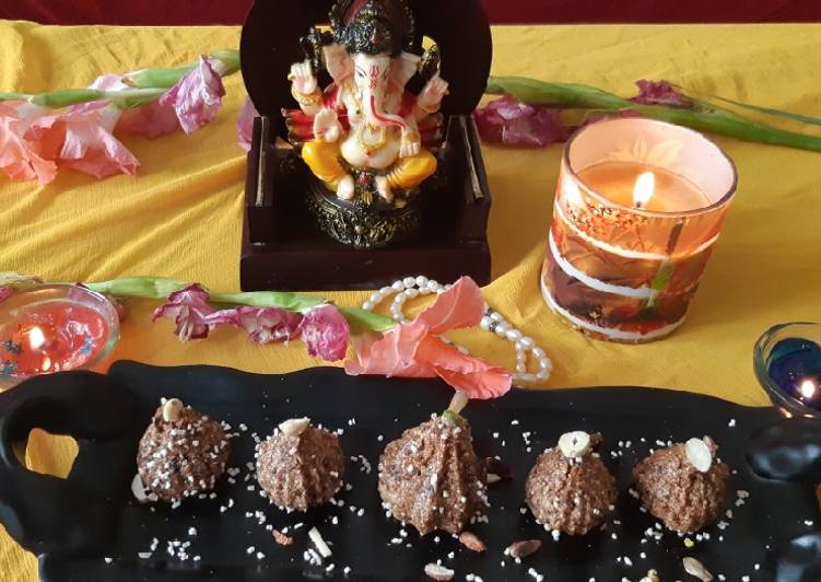 Easiest Way to Prepare Speedy #Rajgiraflour-dates-dryfruits-stuff-modak