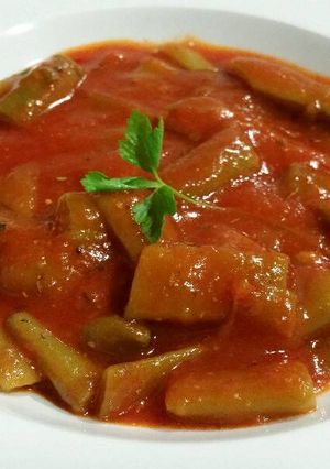 Una foto de Judías Verdes con Salsa de Tomate