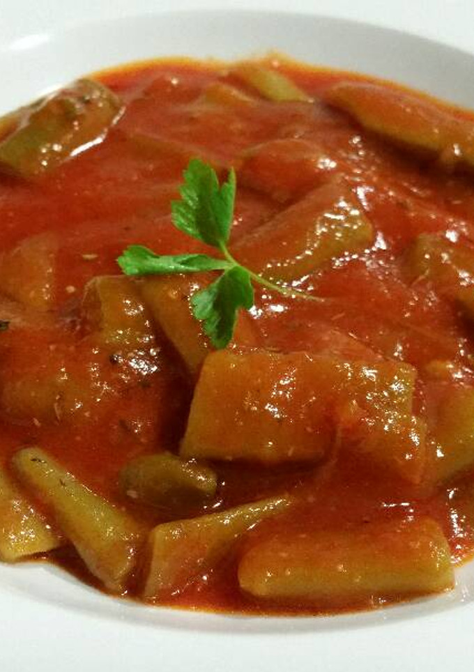 Una foto de Judías Verdes con Salsa de Tomate