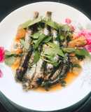 Cá kèo kho rau răm