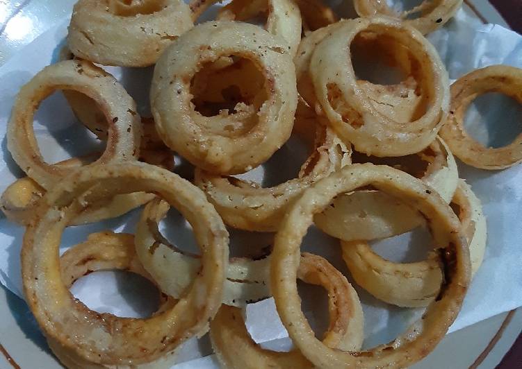 Tutorial mengolah 3. Onion ring super crispy???? nikmat