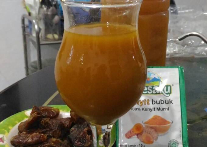 Yuk intip, Cara termudah bikin Kunyit asam kurma dijamin sempurna