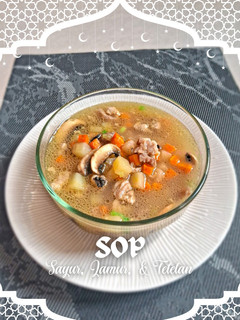 Foto resep Sop Sayur, Jamur, & Tetelan Berempah✨️