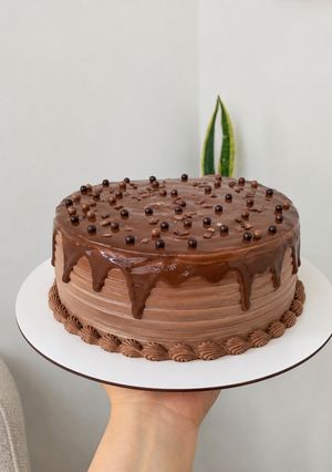 عکسی از دستور کیک بی‌بی شکلاتی
