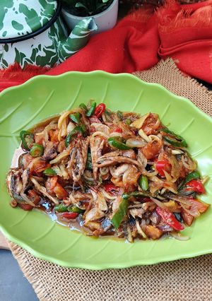 Foto resep Oseng Klotok Cabe Hijau Mangga Muda