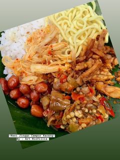 Foto resep Nasi Jinggo Campur Kacang