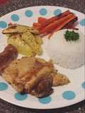 Pollo al limón y pimienta al horno