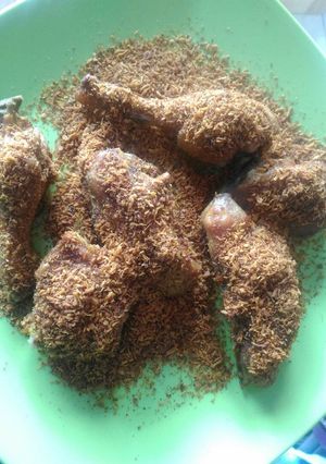 Foto resep Ayam goreng serundeng kering