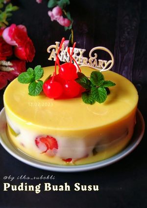Foto resep Puding Buah Susu