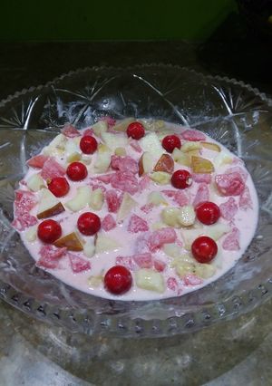 A picture of Creamy fruit chaat #fruit contest.
