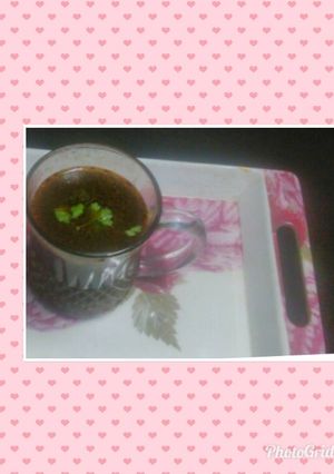 A picture of Kale Chane ka soup.