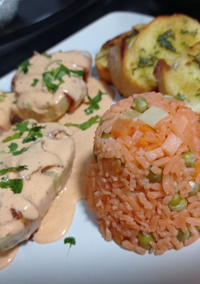 Una foto de Papas rellenas sin horno 🥔