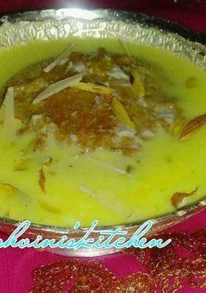 A picture of Badam Milk Puri.