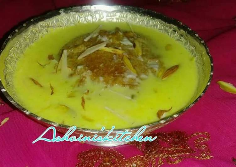 Easiest Way to Prepare Badam Milk Puri