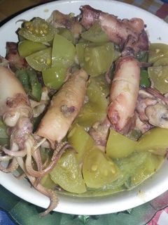 Foto resep Tumis cumi tomat ijo