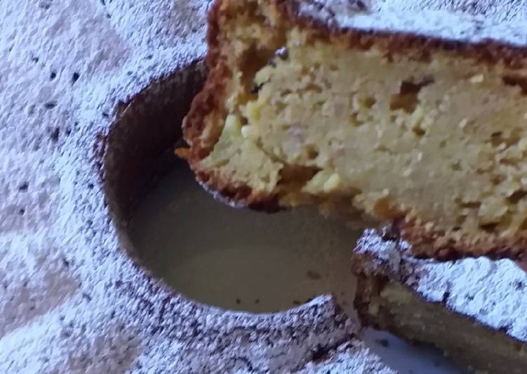 Torta di mele e banane