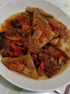 Foto resep Ikan Asap Tahu Pedas