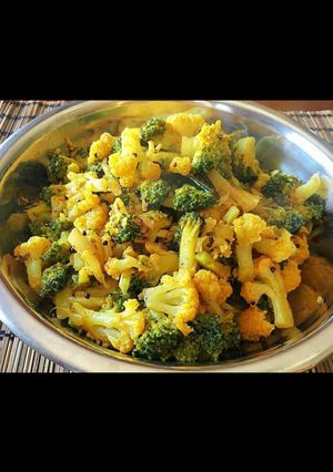A picture of Broccoli & Cauliflower Poriyal.