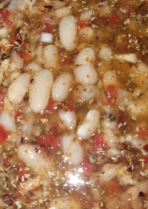 Una foto de Porotos al escabeche