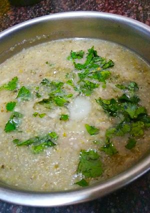 A picture of Bajre ki khichdi.