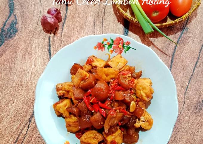 Resep Tahu Cecek (Kulit Sapi/ Kikil) Lombok Abang oleh KasMira - Cookpad